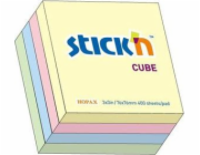 Stickn Samolepící zápisník Pastel mix 5 barev (155271)