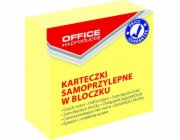 Kancelářské produkty Mini samolepicí kostka KANCELÁŘSKÉ PRODUKTY, 50x50mm, 1x400 karet, pastelová, světle žlutá