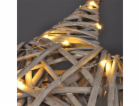 Solight LED ratanová hvězda, 40x LED, 2xAA, 40cm