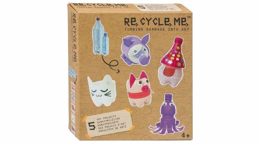 Kreativní sada Re-Cycle-Me. Prasátko - 5 hraček