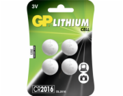 1x4 GP CR2016 Lithium 4 ks. knoflikove baterie 3 Volt