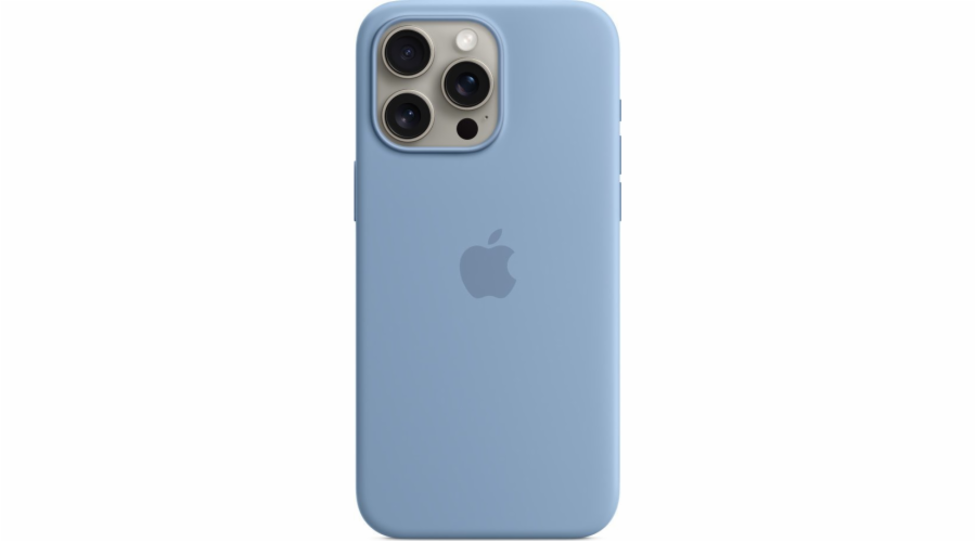 Apple Silikonové s MagSafe iPhone 15 Pro Max, ledově modré MT1Y3ZM/A iPhone 15 ProMax Silicone Case MS - Winter Blue