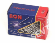 Špendlík standard celokovový kalený niklovaný 200 ks typ 431 RON