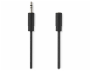 NEDIS prodlužovací stereo audio kabel s jackem/ zástrčka 3,5 mm - zásuvka 3,5 mm/ černý/ bulk/ 10m