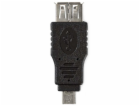 NEDIS redukce USB 2.0/ zástrčka USB micro B - zásuvka USB...