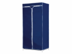 Textilní šatní skříň 75x50x160cm tmavě modrá ED-208328