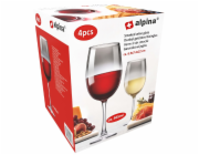 Sklenice na víno sada 4 ks 465 ml kouřová ED-224043
