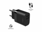 Set FIXED síťové nabíječky s 2xUSB výstupem a USB/USB-C k...