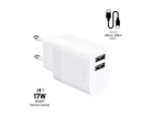 Set FIXED síťové nabíječky s 2xUSB výstupem a USB/USB-C k...