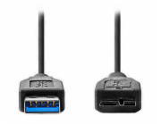 NEDIS kabel USB 3.0/ zástrčka USB-A - zástrčka USB-Micro B/ černý/ bulk/ 1m