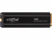 Crucial SSD 1TB T500 PCIe Gen4 NVMe M.2 s chladičem