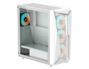 GIGABYTE case GB-C301GW, ARGB Hub, průhledná bočnice, Mid tower, 4x ARGB ventilátor, bílá