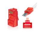 W-star Konektor UTP RJ45EZ Cat5e100ks pozlacený, červená,...