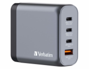 Verbatim GaN-Ladegerät 140W, 1x USB-A , 3x USB-C (grau, PD 3.1, PD 3.0, QC 3.0)