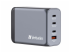 Verbatim GaN cestovní adaptér GNC-240, 3x USB-C PD 140W/1...