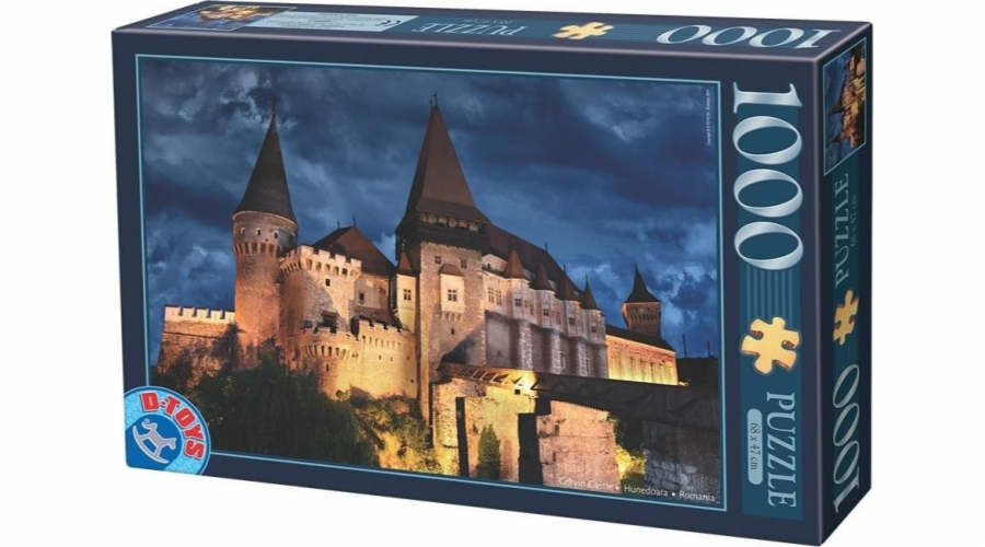 D-Toys Puzzle 1000 Rumunsko, hrad Corvin v noci