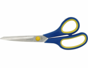 Nůžky 220 mm, materiál z nerezové oceli, ergonomické rukojetí s měkkčenou gumou TOYA