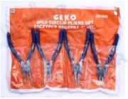 GEKO Kleště seeger sada 4ks, přímé a zahnuté, 160mm GEKO