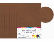 Noster Dekorativní plsť hnědá YNJ 8 ks NOSTER