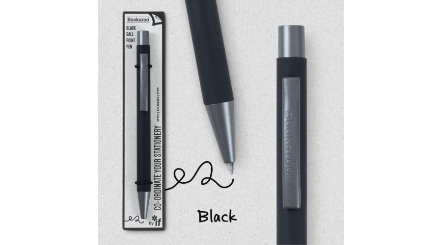 Kuličkové pero IF Bookaroo černé
