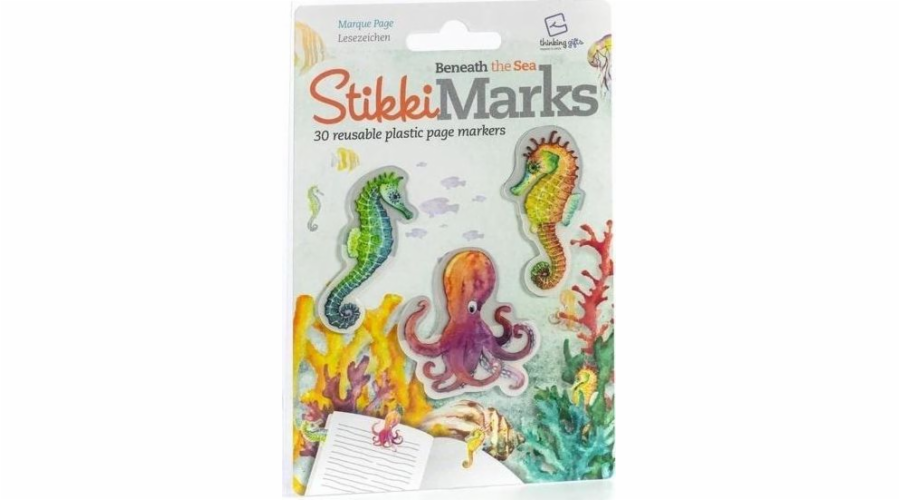 Myšlení dárky StikkiMarks Under the Sea Bookmarks Water