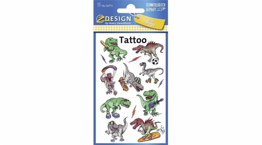 Zdesign Tetování pro děti - Dinosauři