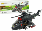 Leantoys Import Helicopter Obrovská křídla Světla Černá Z...