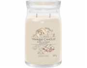 Svíčka ve skleněné dóze Yankee Candle, Hřejivý kašmír, 567 g