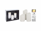 LED svíčka sada 3 ks bílá KO-AX5432120
