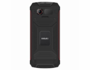 EVOLVEO StrongPhone W4, vodotěsný odolný Dual SIM telefon, černo-červená