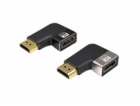 PREMIUMCORD Adaptér spojka 8K HDMI A - HDMI A, F/M, do úh...