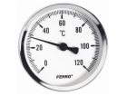 Bimetalový teploměr Ferro 0-120 63 mm 1/2" Axiální