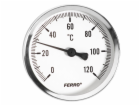 Bimetalový teploměr Ferro 0-120 63 mm 1/2" Axiální