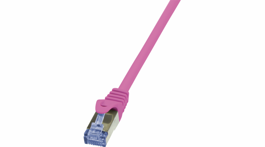 LogiLink Patchcord Cat.6A, S/FTP, 0,50 m, růžový (CQ3029S)