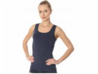 Brubeck TA10170 Dámské tričko bez rukávů COMFORT WOOL tma...