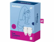Satisfyer SATISFYER_SET Feel Confident sada menstruačních kalíšek 15ml + 20ml transparentní