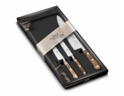 Sada nožů Lion Sabatier, 893185 Préparer, sada 3 nožů Provencao, nerez nýty, olivová rukojeť, čepele z nerezové oceli