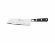 Kuchyňský nůž Lion Sabatier, 814750 Idéal Inox, Santoku nůž, čepel 18 cm z nerezové oceli, POM rukojeť, plně kovaný, nerez nýty