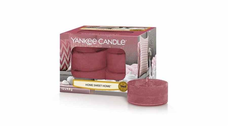 Svíčky čajové Yankee Candle, Ó sladký domove, 12 ks