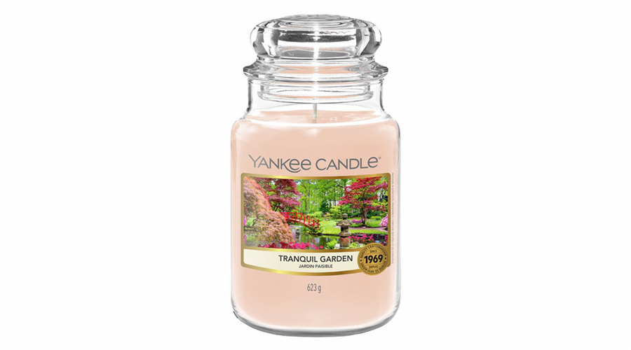 Svíčka ve skleněné dóze Yankee Candle, Tichá zahrada, 623 g