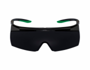 uvex super f OTG welding safety spectacles black/green