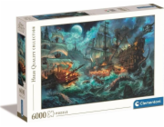 Puzzle 6000 dílků Vysoce kvalitní pirátská bitva