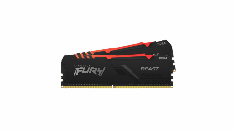 Kingston FURY Beast/DDR4/32GB/3200MHz/CL16/2x16GB/RGB/Black