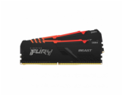 Kingston FURY Beast/DDR4/32GB/3200MHz/CL16/2x16GB/RGB/Black