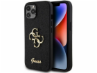 Guess PU Fixed Glitter 4G Metal Logo Zadní Kryt pro iPhon...