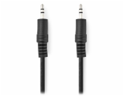 NEDIS stereo audio kabel/ 3,5mm jack zástrčka - 3,5mm jack zástrčka/ černý/ bulk/ 1m