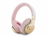 Guess PU Leather 4G Script Logo Bluetooth Stereo Headphone, růžová Poznejte novou dimenzi poslechu s bezdrátovými sluchátky na uši Guess PU 4G Metal Logo!