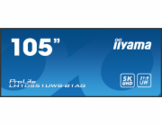 iiyama ProLite LH10551UWS-B1AG - 105" Třída úhlopříčky (104.7" zobrazitelný) displej LCD s LED podsvícením - digital signage - 5K UHD (2160p) 5120 x 2160 - černá