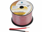 Reproduktorový kabel Cabletech 0,2 mm černý a červený