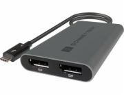 Adaptér Sonnet USB DisplayLink, USB-A samec > Dual 4K DisplayPort